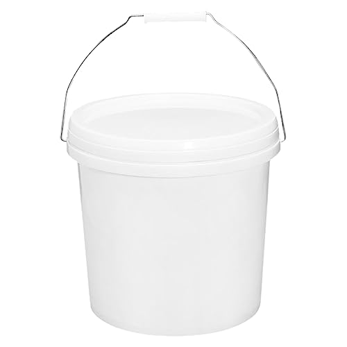Cabilock Thickened Sealing Barrel Plastic Round Bucket with Lid Water Storage Container