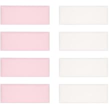 8Pcs 3D Anti-Collision Wall Padding for Kids, 7.87"X19.69" Upholstered Wall Panels Headboard Stoppers for Wall, Peel and Stick Headboard Wall Padding for Kids PlayroomPink