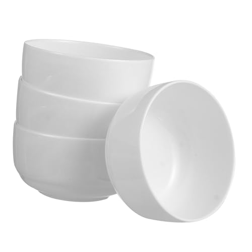 CONGARTENO 4Pcs Ceramic Rice Bowls Elegant Noodle Bowls with Wide Base Microwave Dishwasher Safe for Soups Cereal and Dining Experiences