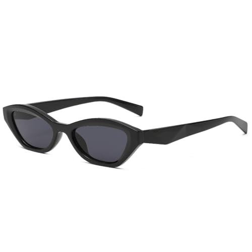 Lunettes de soleil œil de chat argentées pour femmes et hommes au style vintage