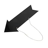 MOTHNUR Schwarzes Doppelseitiges Acryl Pfeilschild zum Beschriften mit Kreide Hängendes DIY Richtungsschild für Hochzeiten Partys Einfache als Dekorative und Event Deko