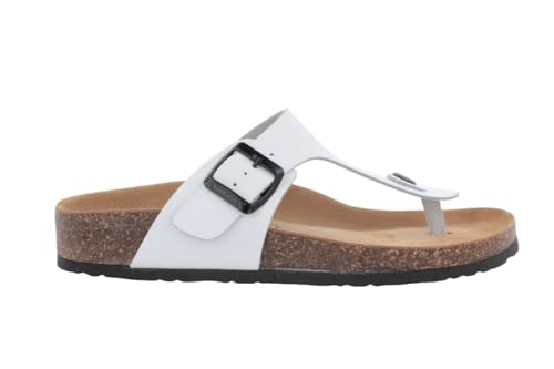 BioNatura 11 Finger Imb. V. byCast, teenslippers met anatomisch voetbed, uniseks, Wit, 40 EU