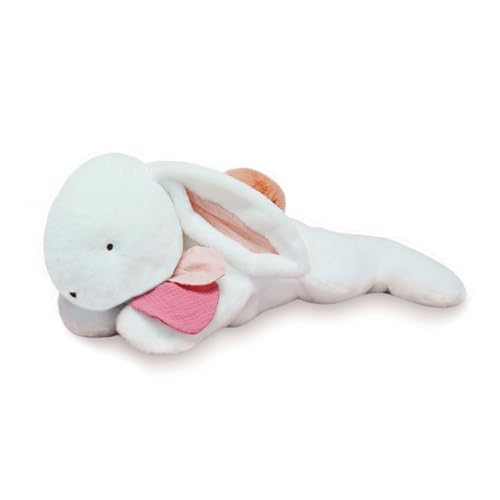 DOUDOU ET COMPAÑÍA – Peluche Gigante de Conejo Happy Boho – Blanco & Terracota – 80 cm – Colección Happy Doudou – Peluche XXL Suave – Idea de Regalo para niños y nacimientos bebé – Garantía de Doudou