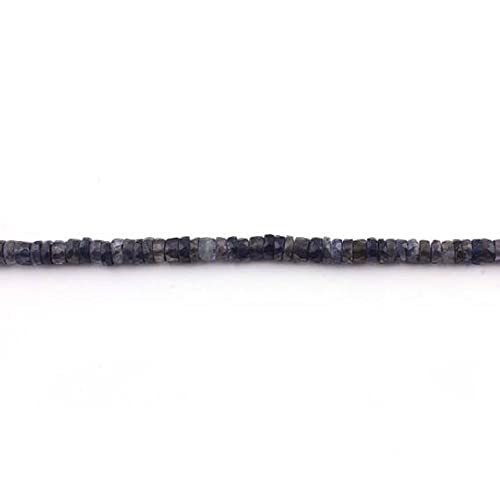 Iolite faceted rondelle pour éviter les bijoux ternes avec des éclats facettés