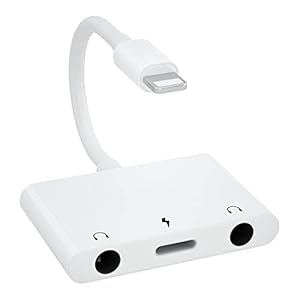 LXJADAP 3-in-1 Lightning auf Dual 3,5mm Adapter