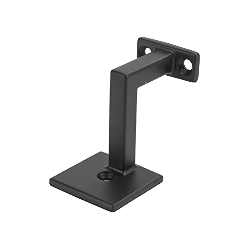 5 x Handlaufträger, Handlaufhalter für Holz Handlaufhalter Schwarz Indoor Geländer Wandaufhänger Zubehör Treppengeländer Läufe Unterstützung (Mattschwarz)