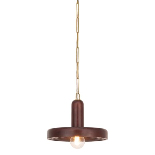 Mitzi Scheana 1-Light Pendant | Aged Brass Finish | Solid