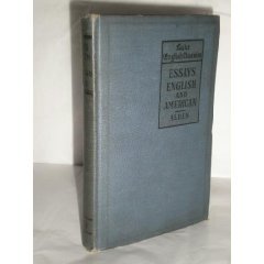 Essays, English and American