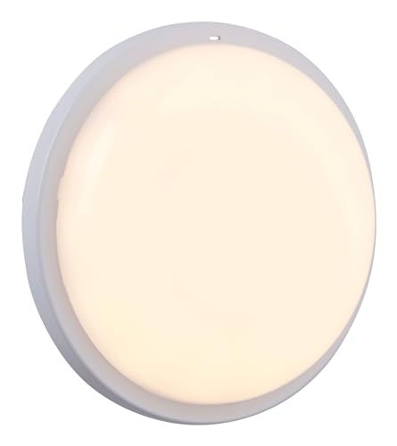 Saxby Rond Plus CCT IP65 15W Outdoor Flush Opal