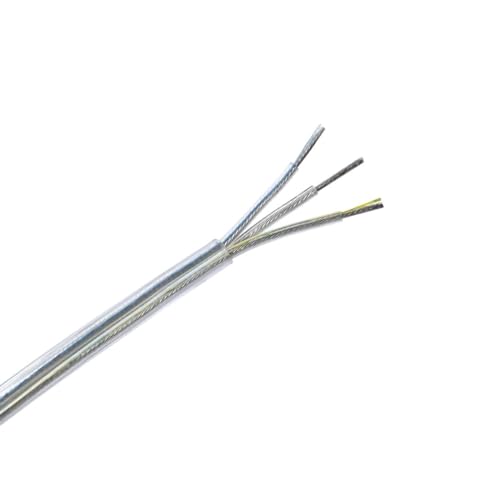 Preisvergleich Produktbild Xenterio Lampenleitung (Leuchtenkabel) transparent, flexibel, verzinnte Kupferleiter, 3x0,75mm², Kabellänge 5m