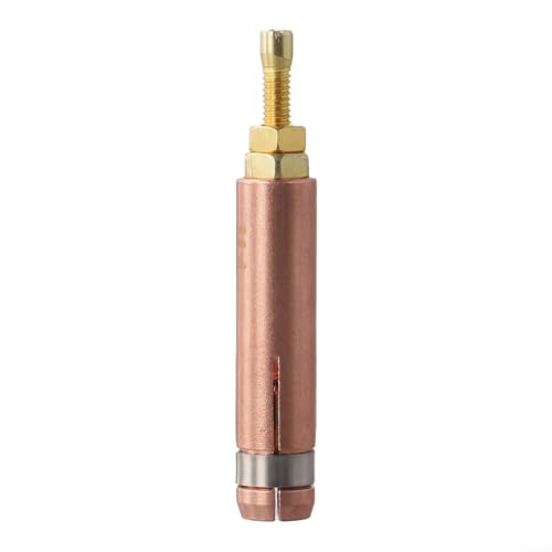 Portabrocas para soplete de soldadura de perno de descarga de condensador, compatible con soldadores de pernos /M5/M6/M8, pinza de soldadura de cobre, 43,05 mm de longitud, 1 paquete ()