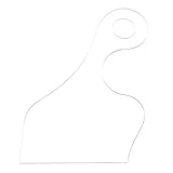 QUARKZMAN Schneidebrett Schablone 5,9 x 9,8 Acrylgriff Router Schablone Holzbearbeitung Router Schablone Schneidehilfe Werkzeuge für die Küche Transparent
