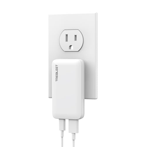 TREBLEET 65W GaN USB-C Wall Charger with Dual Ports