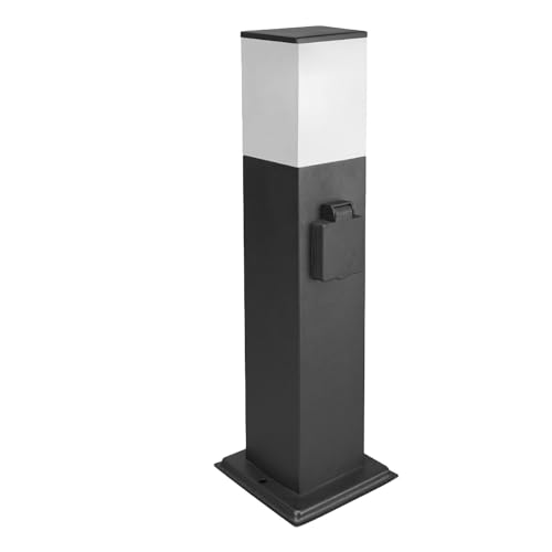 PAPILLON Poste Baliza Jardin Ip44 con Enchufe Negro