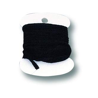 CREATIVE ANGLER Black Rayon Chenille Fly Tying Thread - Essential for Fly Tying Supplies, 2 Yards - Medium