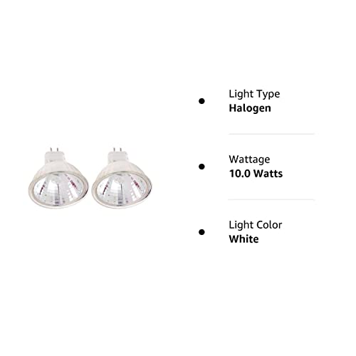 Kor (Pack Of 2) 10 Watt Mr11 12 Volt Precision Halogen Reflector Fiber Optic Light Bulb 10W 12V #TOP1