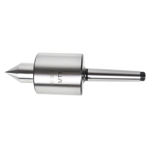 findmall MT1 Medium Duty Live Center 60 Degree Live Tailstock Center Fit for CNC Lathes, Ordinary Manual Lathes and High-Speed Lathes