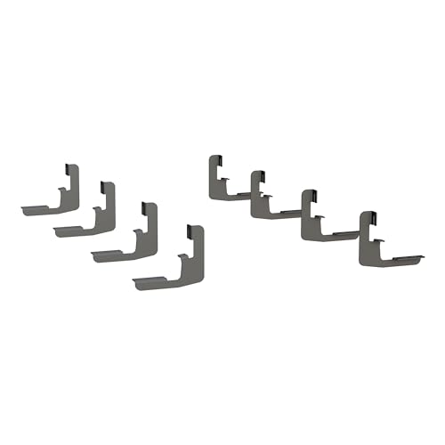 Estribos laterales de aluminio negro Luverne 90 pulgadas miniatura 2