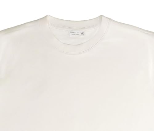 Image of Everbasics Supima Cotton Men's Crew Neck Classic T-Shirt, Regular Fit, Premium Soft Cotton Tee(100% Supima Cotton)