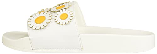 Katy Perry Women's The Jimmi Slide Sandal, White/Daisies, 7 #TOP7