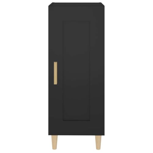Tablero alto de madera negro con compartimentos internos para pasillos 7