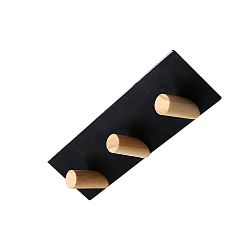 IMIKEYA gancio decorativo per chiavi Gancio per decorazione ganci per chiavi mensola organizer per chiavi supporto in tessuto di legno tastiera a parete Bambù