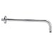 Eacam Extra Long Stainless Steel Shower Arm, 16 Inch Rain Head Arm Replacement Chrome Finish, G1/2 Thread for Wall Mount with High Gloss Cover, Easy Installation with No Tools, made