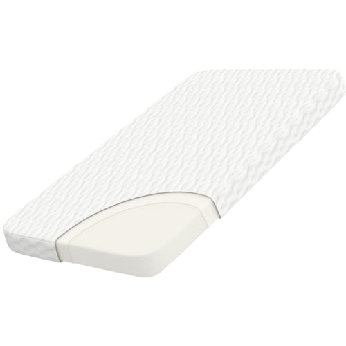 Image of WELLZEE Pack N Play Mattress 36.5 inchx25 inch, Fit for Dream On Me Nest /Zodiak /Zoom Portable, Pamo Babe Deluxe and Baby Trend Playard, Breathable & Washable Cover, Ultra-Suppotive Foam