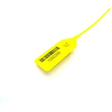 Pull Tight ECO Security Plastic Seal, 200 Pcs. Yellow Color. Size 15 34 inches 400 mm. Numbered, Barcode, Adjustable. Metal Insert, Safety Lock Free and Quick Delivery from USA