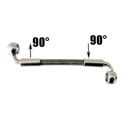 Raccords tuyau d'huile AN3 et connecteur T M10 pour moto 140cm - 3