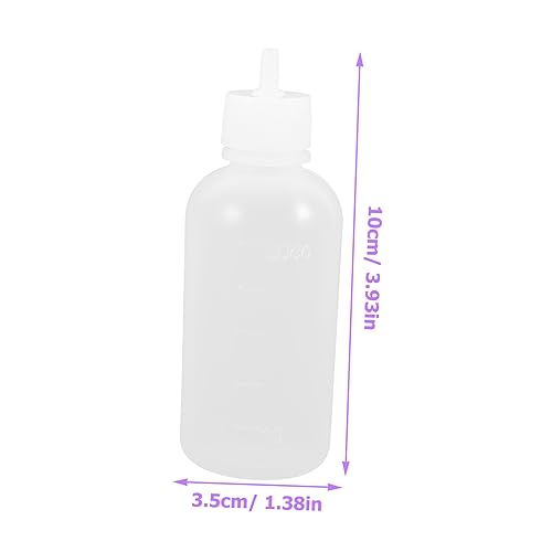 KALLORY Set of Pottery Glaze Squeeze Bottles for Underglazing with Glaze for Pottery Slip Alicators for Pottery Slip Trailer Tool s Clay Glaze Squeeze Bottle - Thumbnail 2
