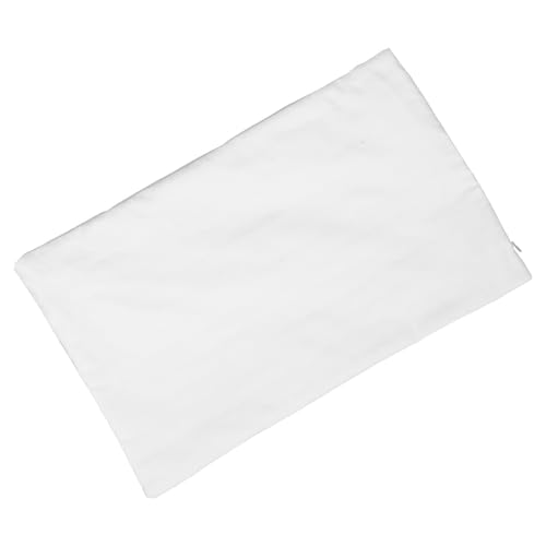 iplusmile Protège Oreiller en Coton Blanc à Double Couche avec Fermeture Éclair Double pour Literie, Maintien Garniture et Prévention des Fuites, Chambre ou Dortoir