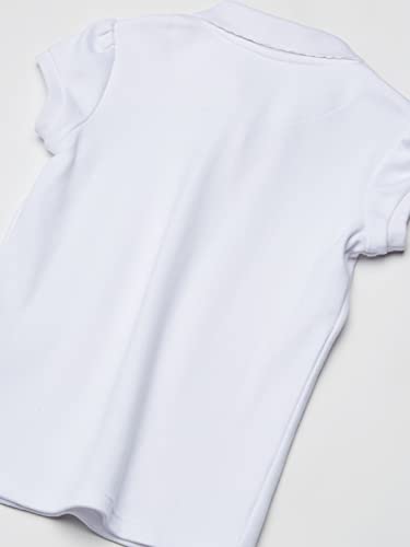 Image of Chaps Girls School Uniform Short Sleeve Interlock Polo
