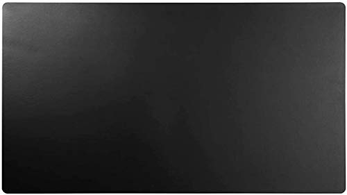 KCHEX Teather Black Leather Desk Pad PU Leather Desk Mouse Mat Blotters Organizer for Gaming, Writing, Working (34
