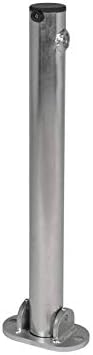 The Workplace Depot Folding Parking Post, Heavy Duty Steel, Zinc, Pack 1