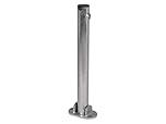 Folding Parking Post, Heavy Duty Steel Lockable Fold Down Driveway Car Security Bollard, Driveway Security Post Barrier with High Security Keys & Fixings (Zinc, Pack of 1)