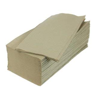 5000 Papierhandtücher natur 25x23 cm ZZ-Falz recycling 1-lg. hellgrau