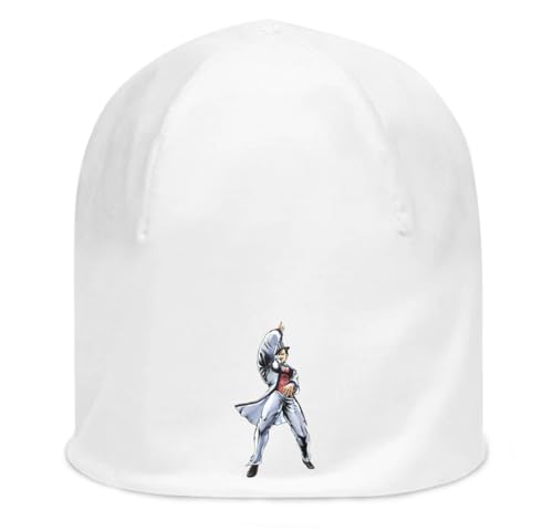 Bonnet blanc doux Anime 91 en coton extensible pour le sport et les loisirs