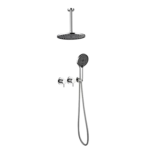 Ensemble de douche à effet pluie haut débit avec douchette à main - 2