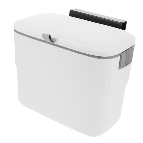 KICHOUSE Automatic Kitchen Garbage Can Sliding Lid Clipping Design for Fixing Odor-Sealing Dustbin for Kitchen Bathroom Living Room Pull Lift Function for Clean Disposal