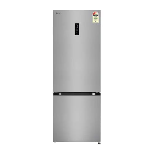LG 340 L 3 Star Bottom Freezer Refrigerator (2025 Model, Door Cooling+™, Wi-Fi Convertible, E-Micom Control, Shiny Steel, BEE Certified, Smart Inverter Compressor) GL-B382DPZX