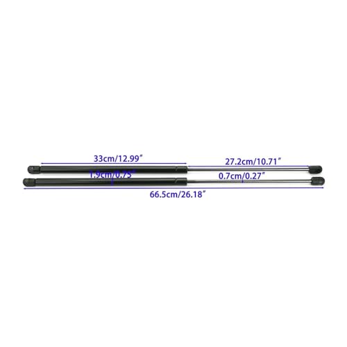 Vérin hydraulique de coffre Jeep Wrangler YJ 1987-1995 amortisseur 644mm