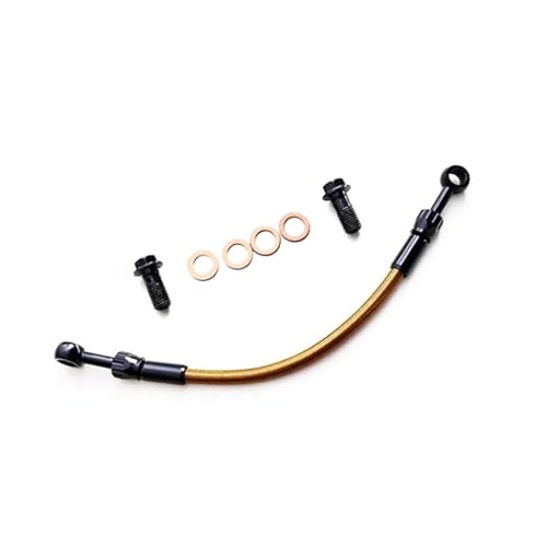 Tuyau de frein hydraulique moto résistant fuite huile flexible acier M10 AN3