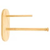 IWOWHERO Holz Küchenrollenhalter Stehend für Frischhaltefolie und...