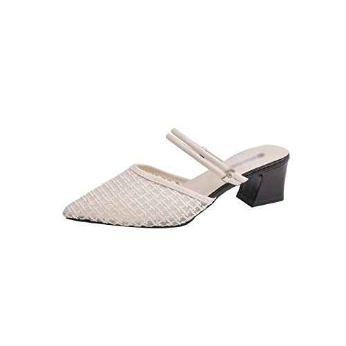 Sandales mesh pointues pour femme chaussure été outdoor chic mule mode