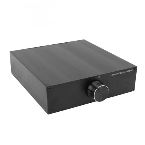 Conmutador de sonido XLR selector de audio analógico balanceado 2x1 2