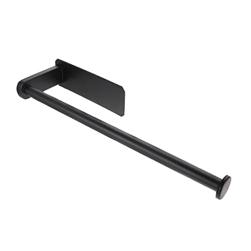 Unomor Roll Nail- Roll Paper Holder Cabinet Towel Holder Hand Towel Holder Stand Industrial Pipe Towel Hanging Hooks Wall Mounted Hooks Towel Hook 304 Stainless Steel Black