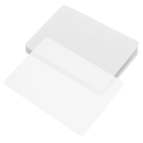 OFFSCH 100 Hojas Fotoprotector transparente calor bolsas para plastificar fotos Protección para fotos de PVC transparente Película termolaminadora para fotos película protectora de fotos