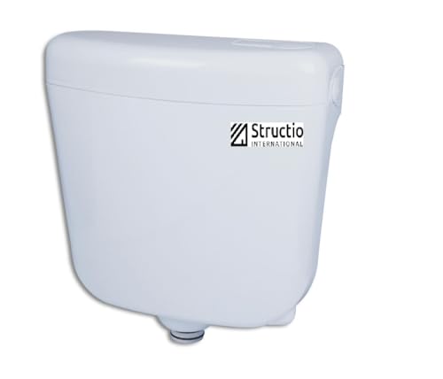 Aufputz Spülkasten AP Spülkasten Aufputzspülkasten für Stand-WC Toilette weiss Bad Wasserspülkasten Start/Stop Toilettenspülung