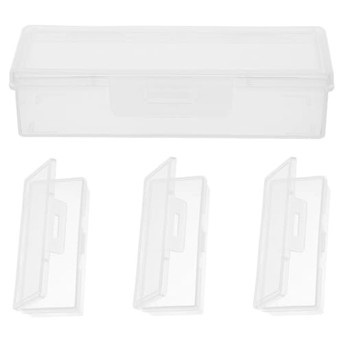 TOGEVAL 4個 旅行用コッスワブホルダー 軽量ポータブル透明収納ケース 綿棒 爪楊枝 綿球対応 多機能携帯容器 バスルームおよびアウトドア用